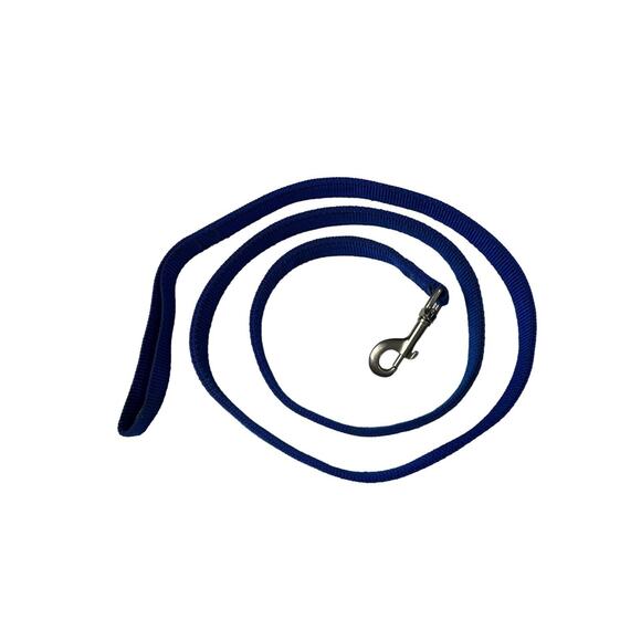 Blue Dog Leash 60” x 1” Heavy Duty Nylon Walking Training Pets - Picture 2 of 9